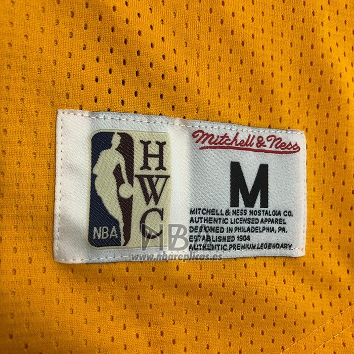 Camiseta Manga Corta Los Angeles Lakers Kobe Bryant NO 8 Amarillo